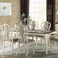 They come in many styles from gray dining chairs table and chairs white chairs white kitchen chairs small chairs rattan chairs. The Gray Barn Rooney Antique White And Dark Oak Dining Table Overstock 28232537