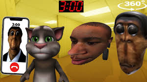 OBUNGA vs DABABY at 3:00 CHASING US in BACKROOMS