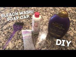 Diy Bleach Wash Soap Cap To Brighten Up Your Bleached Hair Youtube Bleached Hair Bleach Wash Hair Bleach Shampoo