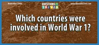 World war i was a major conflict fought in europe and around the world between july 28, 1914,. World War I Trivia Questions And Quizzes Questionstrivia