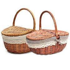 No matter if you want to store clothes, foods or any other items, these wooden basket hamper can help you meet all your requirements with ease. Hand Made Wicker Basket Wicker Camping Picnic Storage Hamper With Lid And Handle Wooden Color Wicker Picnic Basket Storage Baskets Aliexpress