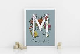 Girl Name Custom Nursery Decor Letter M Wall Decor For Girl Etsy Letter Nursery Decor Custom Nursery Name Wall Art