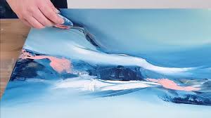 It dries hard, making your painting support stiffer, slightly textured and ready to accept acrylic paint. Abstract Acrylic Painting Demo Must See Abstract Landscape How To Paint Youtube