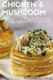 Chicken And Mushroom Vol Au Vents Recipes High Tea Food Vol Au Vent