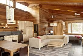Interior Design With Wood One Room Cabins Small House Interior Design Small Room Design