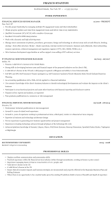 They oversee accounting and finance departments while assessing staff and reviewing job offer trends. Financial Services Senior Manager Resume Sample Mintresume