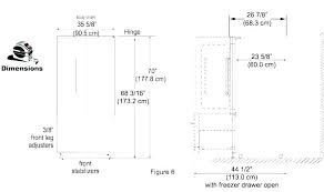 refrigerator dimensions chart washupp co