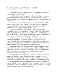 Jangan bermain berhampiran jalan raya. Kepentingan Mematuhi Peraturan Sekolah