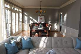 Intellectual grey 7045 undertones / sherwin williams dorian gray in contemporary stairwell. Sw Intellectual Gray Houzz