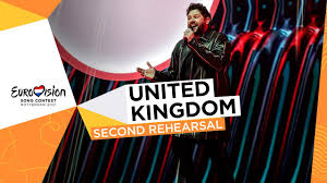 Eurovision song contest rotterdam 2021. James Newman Embers Second Rehearsal United Kingdom Eurovision 2021
