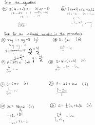 Literal Equations Worksheet Answer Key Beautiful Solving Literal Equations For A Variable Worksheet In 2020 Literal Equations Equations Worksheets