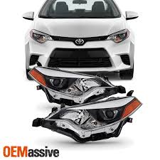 30 lights, horns, wipers and washer. Fits 2014 2015 2016 Toyota Corolla Led Chip Projector Headlight Replacement Pair Ebay