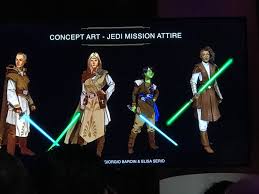 Standard jedi robe (w cloak+hood down/up), jedi robe w jedi gauntlet (cloak+hood down/up). Star Wars Project Luminous Art Book Details Imagine High Republic Era Polygon