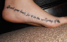 Bible Scripture Tattoos On Foot Novocom Top