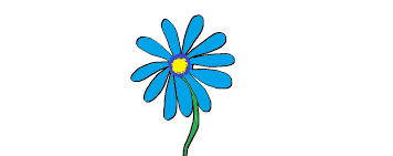 Simple christmas tree with toys. Drawing Flower Kids Novocom Top