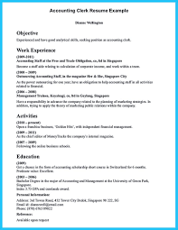 Cool Sample For Writing An Accounting Resume Resume Objective Examples Resume Examples Sample Resume