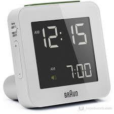 Braun Alarmli Dijital Masa Saati Beyaz Bnc009whwh Fiyati
