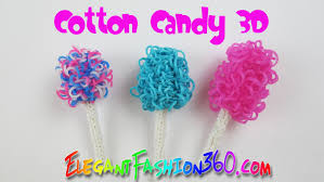Rainbow Loom Cotton Candy 3d Charm How To Loom Bands Tutorial Rainbow Loom Patterns Loom Bands Tutorial Rainbow Loom Tutorials