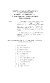 Merencanakan & menetapkan program kerja tambahan; Doc Panitia Pemilihan Ketua Rukun Tetangga Dimas Satriyo Wedana Restu Dewadji Academia Edu