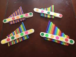 Flute De Pan Avec Pailles Flute De Pan Jeux Ecole Activites Vacances