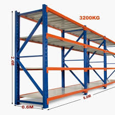 8m Long X 2 4m High Heavy Duty Warehouse Garage Metal Storage Shelving Racking Warehouse Shelving Metal Storage Racks Steel Shelving