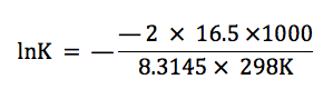 Values of r (gas constant) value units (v.p.t −1.n−1) 8.314 4621(75) j k−1 mol−1 5.189 × 1019 ev k−1 mol−1 0.082 057 46(14) l atm k−1 mol−1 1.985 8775(34) cal k−1 mol−1 1.985 8775(34) × 10−3 kcal k−1 mol−1 8.314 4621(75) × 107 erg k−1 mol−1 8.314 4621(75) l kpa k−1 mol−1 8.314 4621(75) m3 pa k−1 mol−1 Savvy Chemist Entropy 5 Discussion Of Dg Rtlnk And Thermodynamic Vs Kinetic Control