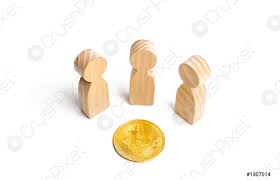 Major performance and usability improvements to historical charts. Drei Figuren Von Menschen Stehen Um Eine Bitcoin Munze Foto Vorratig Crushpixel