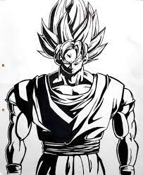 One Marker Power Goku Super Saiyan 1 From Dbz Goku Super Saiyan Super Saiyan 1 Goku Super