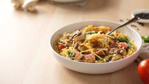 Alfredo Montamore With Parmesan Crusted Chicken Noodles Company Alfredo Montamore Recipe Eat More Chicken Noodles And Company