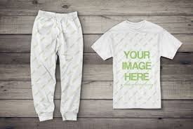 Sweatpants And T Shirt On Wood Surface Mockup Generator Shirt Clothes Logo Mockups Product Mockup Template Clothing Logo Shirts Sweatpants