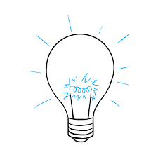 How To Draw A Light Bulb Really Easy Drawing Tutorial