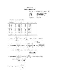 Contoh soal statistika kuliah semester 2. Soal Uts Mata Kuliah Statistik Bisnis Ke