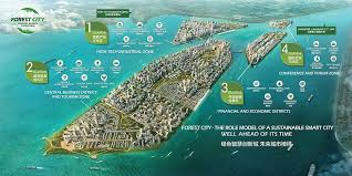 China's country garden holdings co ltd and kumpulan prasarana rakyat johor (kprj) have drawn out plans for a massive reclamation project to build. Forest City Should Singapore Worry Forest City Johor Country Gardening Forest City