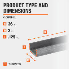Check spelling or type a new query. Everbilt 2 In X 36 In Plain Steel C Channel Bar With 1 8 In Thick 801217 The Home Depot