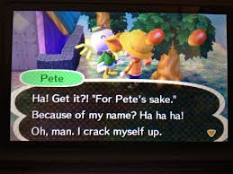 Oh Pete Animal Crossing New Leaf Animal Crossing Funny Animals Animals
