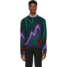 Paul Smith Multicolor Mohair Zig Zag Sweater Paul Smith