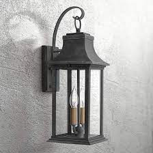 Hinkley Adair 20 High Aged Zinc Outdoor Wall Light 38a75 Lamps Plus Outdoor Wall Light Fixtures Outdoor Wall Lighting Hinkley Outdoor Lighting