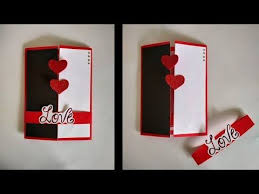 Handmade Greeting Card For Loved One Love Card Diy Youtube Greeting Cards Handmade Anniversary Cards Handmade Handmade Paper Crafts
