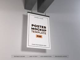 The best source of free billboard mockup psd templates for your project. Realistic Poster On Wall Mockup Template Graphic By Dendysign Creative Fabrica