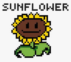 But seriously, i don't twin sunflower that useful. Pixel Art Plants Vs Zombies Sunflower Hd Png Download Kindpng