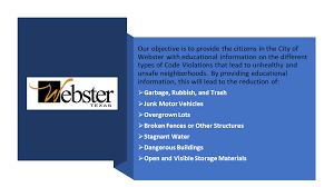 Travelers who are simply passing through massachusetts also are not required to comply with the travel order, as long as they're not in the state any longer than is earlier on friday, maine removed massachusetts from the short list of states exempt from its own similar travel restrictions — meaning. Code Enforcement City Of Webster Gateway To The Future
