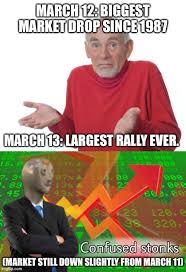Timing the stock market is a notoriously impossible strategy. Politics Stock Crash Memes Gifs Imgflip