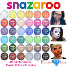 snazaroo face paint body make up many