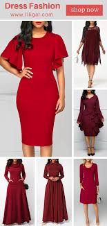 2018 Dress Fashion Red Party Dresses Vestidos De Mujer Disenos De Vestido Ropa