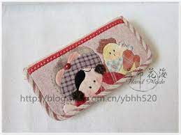 燕布 先染贴布风琴褶长款钱包 purses coin purse pouch