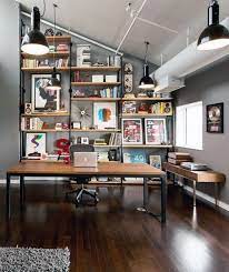 Picture of masculine home office is awesome for your furniture design idea at home. 75 Small Home Office Ideas For Men Masculine Interior Designs Home Office Setup Home Office Design Small Home Office