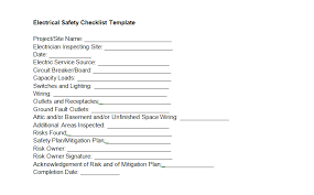 Examples of checklist in excel. Electrical Safety Checklist Template Free Download Housecall Pro