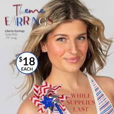 Patriotic Earrings for July 4th Celebration