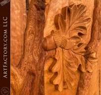 Oak Tree Carved Front Door: Fine Art Carvings By One ...