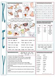 Revise animals and body vocabulary, practice structures, for example, the giraffe has got a long neck and four legs. Parts Of The Body Vocabulary Exercises English Esl Worksheets For Distance Learning And Physical Classrooms